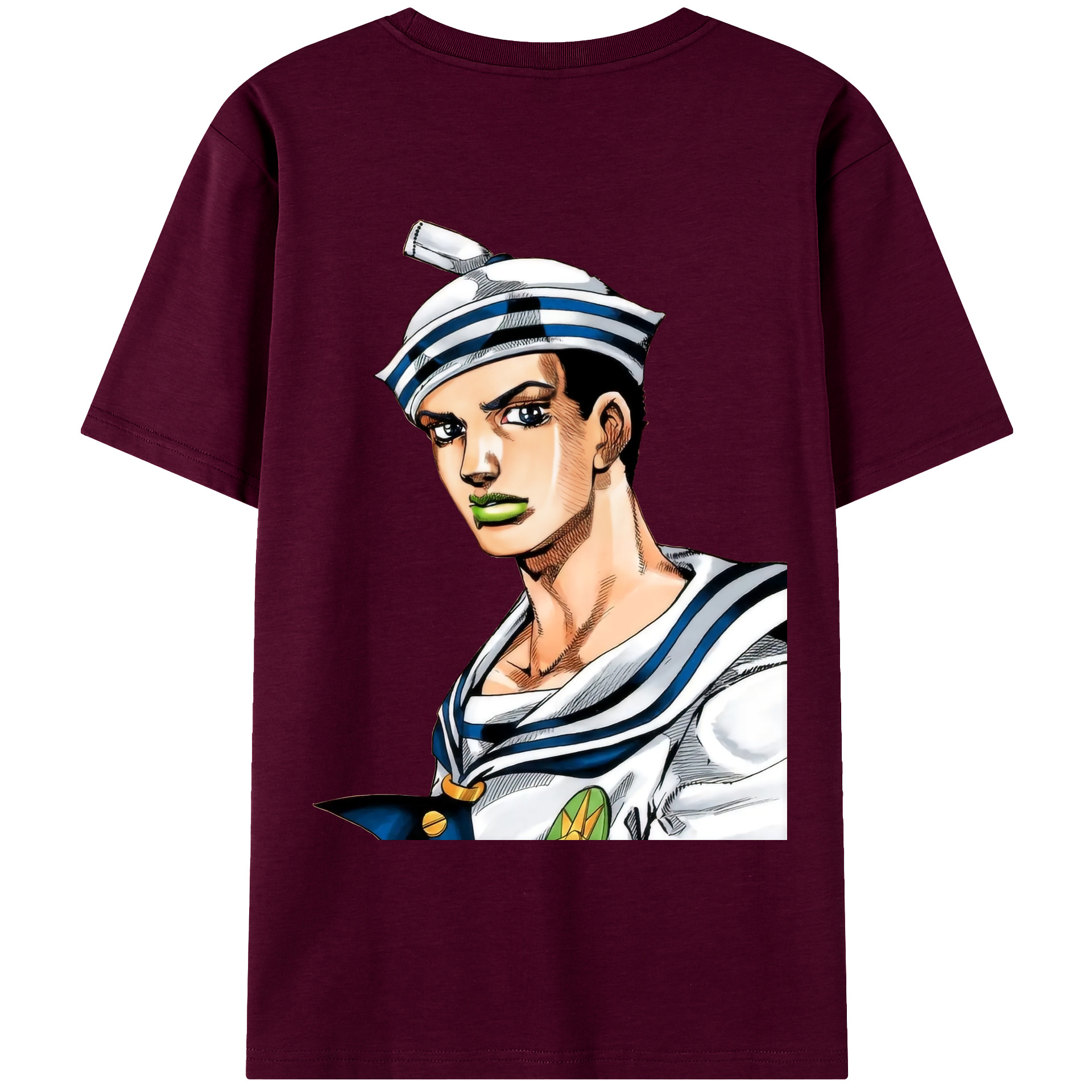 （画像用） ジョジョの奇妙な冒険 東方定助 JoJo's Bizarre Adventure Higashikata Josuke レディース半袖Tシャツ(バックプリント)